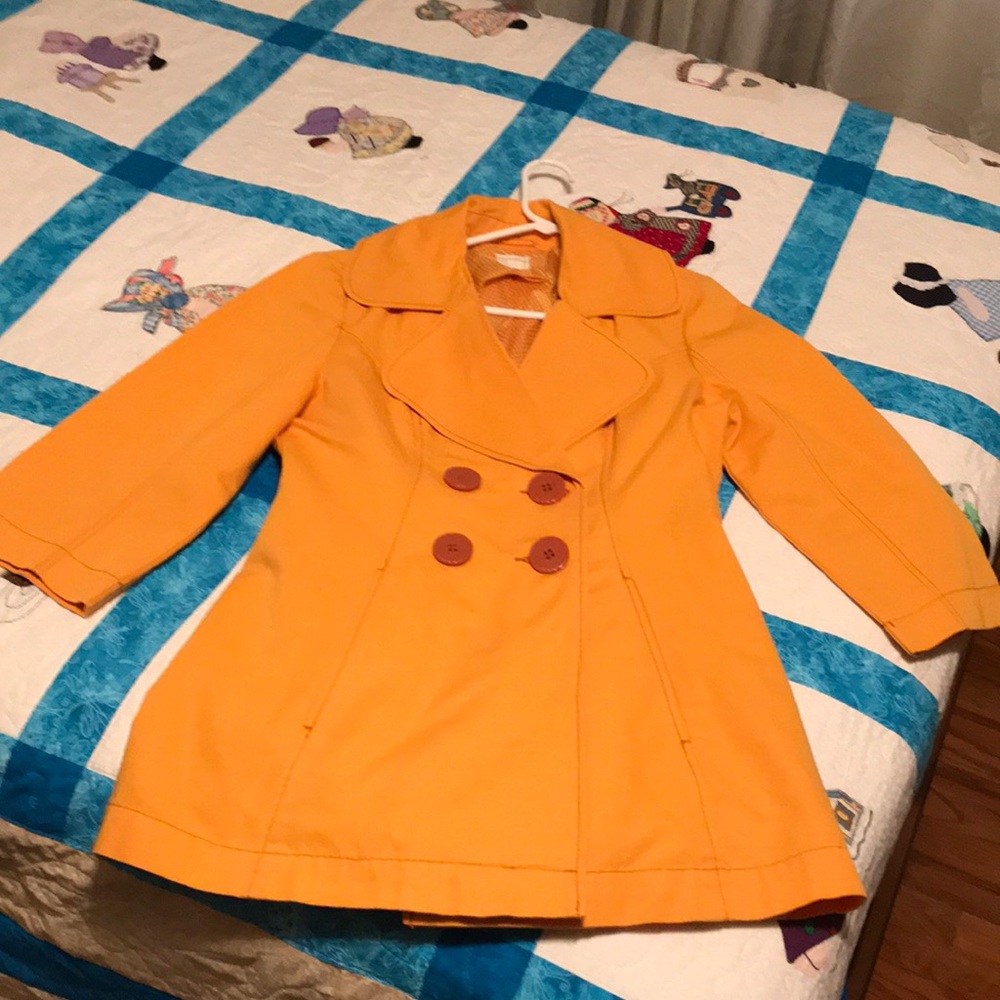 Mustard pea coat